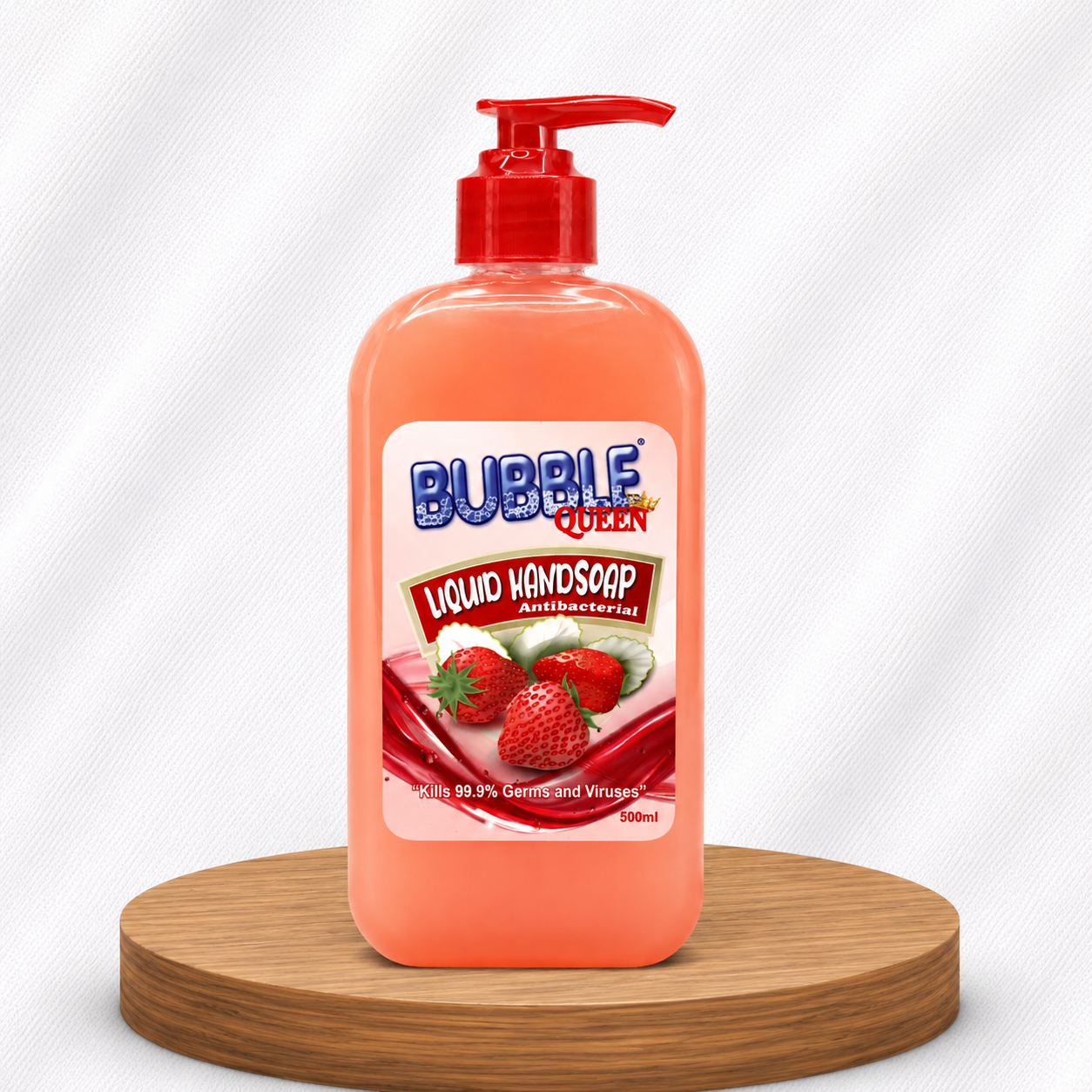 Bubble Queen Antibacterial Liquid Handsoap – Strawberry